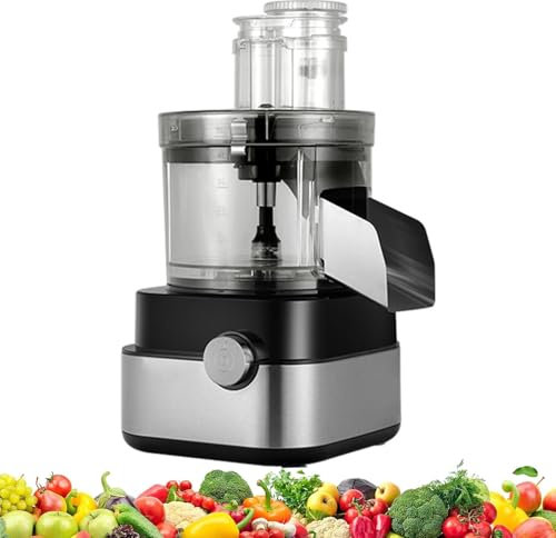guoyjmm Tritaverdure Commerciale, Affettatrice Elettrica per Frutta, Robot da Cucina, Tritatutto Elettrico Grande da 5 L, 600 W, Frantoio per Verdure Professionale Multifunzionale