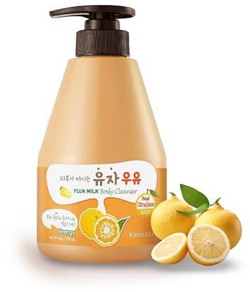 WELCOS KWAILNARA Yuja Milk Body Cleanser for Fresh and Radiant Skin 560g/19.75oz Liquid