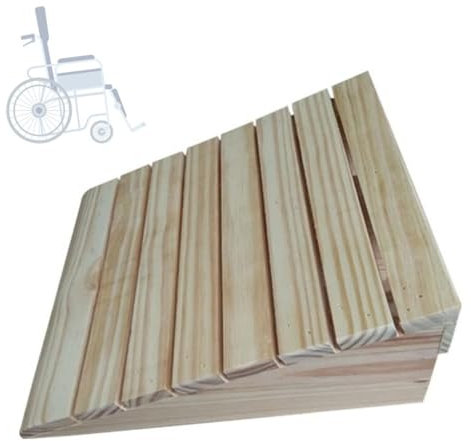 JYHHGDS Rollstuhlrampe aus Holz, Türschwellenrampen, 3/4/5 Zoll hoch, rutschfeste Haustierrampen, Bordsteinrampen aus Massivholz für Stufen, Garagen und Schuppen (31 x 30 x 9 cm)