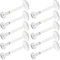 Lusofie 16 Stück 16g Lippenpiercing Stecker Piercing Lippe Labret Ring Retainer Set Aus Acryl Tragus Knorpel Piercing Ohr Bioflex Labret Piercing Nasenstecker Für Sport Und Arbeit（6–12 Mm）