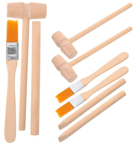 TOYANDONA Dinosaur Digging Tools Toy Kit with Hammer Chisel Brush Small Lightweight Excavation Set for Kids Stem Learning and Gemstone Digging Play