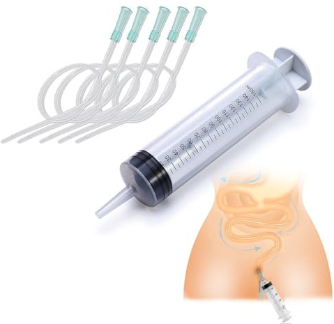 klistierspritze Intimdusche Einlauf Set Analdusche für Analverkehr & Vaginalreinigung Klistier zur Darmspülung für Männer & Frauen Flexibler Spritzdildo Enema Kit für Zuhause