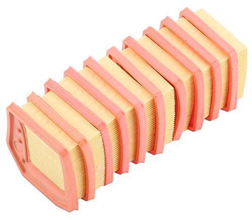 10 Pezzi Filtri Aria per Tosaerba, Cartuccia Filtro Aria di Aspirazione Originale Fs410 Fs460 Fs240 Fs260 Fs360 Ricambi per Tagliaerba, Oem: 4147-141-0300