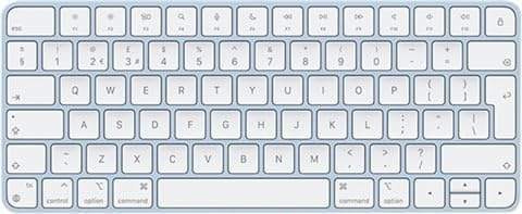 Apple Magic Keyboard (A2450) (QWERTY Inglese) Blu (Ricondizionato)
