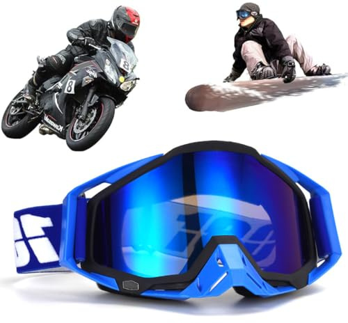Gafas de motocross, resistentes al viento, a prueba de polvo, para motocross, esquí, dirt bike, esquí, antivaho, antivaho, para ciclismo, carreras de fondo, ATV, UTV (negro 16)