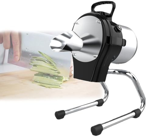 LjyAeono Robot culinaire Professionnel, 150 W, Coupe-légumes électrique à Faible consommation, Amovible pour Le Nettoyage, pour Restaurants et Cuisines FC-110LK