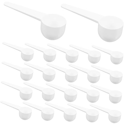 Alipis 100 pezzi Cucchiai Dosatori per Latte in Polvere Caffè e Proteine Misurini Ergonomici Resistenti per Cucina Viaggio e Attività Outdoor