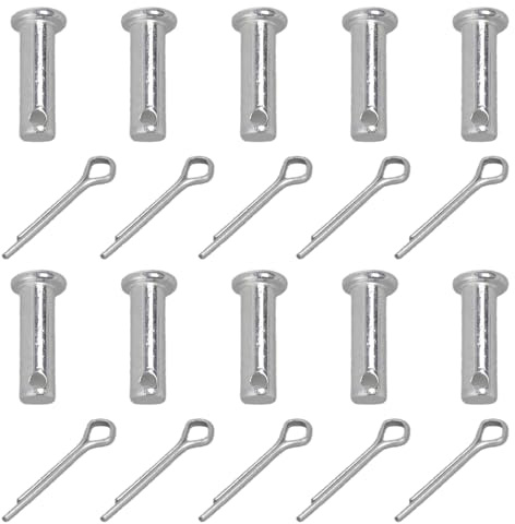 10 Stück Edelstahl-Verbindungsstifte, Ersatz-Einloch-Gabelkopf für mechanische industrielle Möbelprojekte, Edelstahl-Verbindungsscharnier
