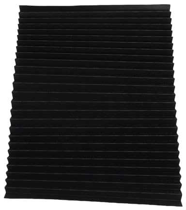 MasYosh Persianas para RV, Blackout Totalmente Tela No Tejida Sin Perforación Adhesivo Persianas para Ventanas de Autocaravanas, con Cinta de Sujeción para RV Remolque de Viaje Ventanas (Negra)