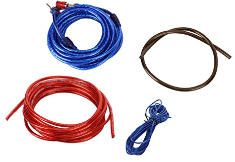 ACOGEDO Car Wire Kit 12AWG Effektförstärkarkabelset med OFC-ledare Kablar för Högtalare Bashögtalare Subwooferinstallation