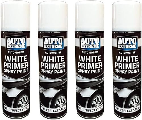 Auto Extreme White Primer Paint Spray Perfect Start Paint Wood Metal 250ml New (6)