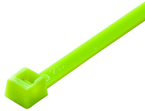 UKCable-Ties Fluorescent Green Cable Tie 100mm x 2.5mm - (Pack of 100)