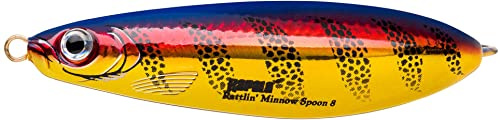 Rapala - Rattlin’ Minnow Spoon Angelköder - Angelzubehör mit Ausladender Sweeping Action - Süßwasser Spinnköder - Variable Lauftiefe - Fischköder 8cm, 16g - Hergestellt in Estland - Golden Bee