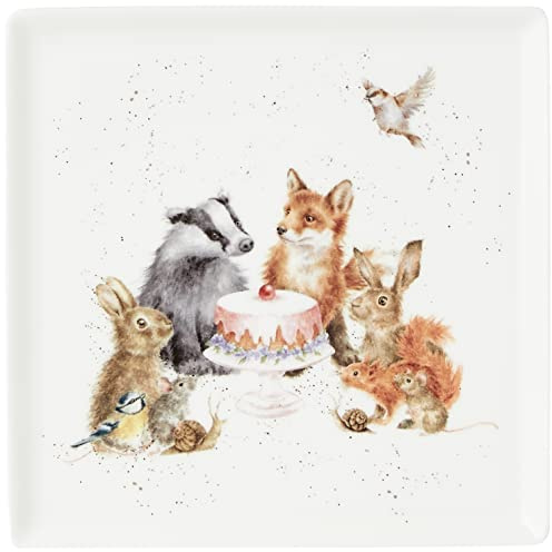 Wrendale Designs Woodland Party quadratischer Teller
