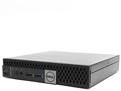 DELL Optiplex 5050 Micro i3 6100T 3.2GHz RAM DDR4 SSD M.2 NVMe Mini PC Windows 10 Pro Desktop Tiny Business Office Home Work (Refurbished) (4GB RAM SSD 120GB)