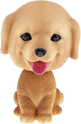 Bobble Head Dog Statue Dashboard Head Dogs Ornaments Nodding Heads Shaking Head Dog Doll for Car Vehicle Home Decoration - Golden Retriever