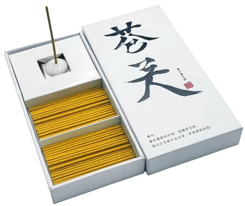 Bogoro Räucherstäbchen Set, Premium Räucherstäbchen Weihrauch, Incense Sticks, 100 Stäbchen 6,5cm, ideal für Meditation, Yoga, spirituelle Heilung, Gebete, Aromatherapie (CangLing)