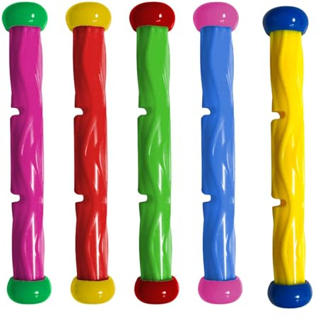 5Stück Tauchstäbe Tauchspielzeug für Kinder ab 5 6 7 8 9 10,Schwimmbad Spielzeug,Unterwasser Tauchstäbe Pool Spielzeug Wasserspielzeug für Jungen Mädchen Kinder Sommer Geschenk Tauchen Lerne Training