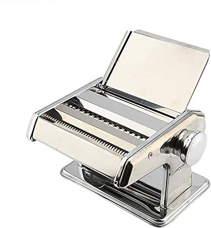 Macchina per la pasta manuale, realizzata a mano in acciaio inox 3 in 1, per lasagne e spaghetti, macchina professionale per la preparazione di pasta Telle 3 in 1, per lasagne