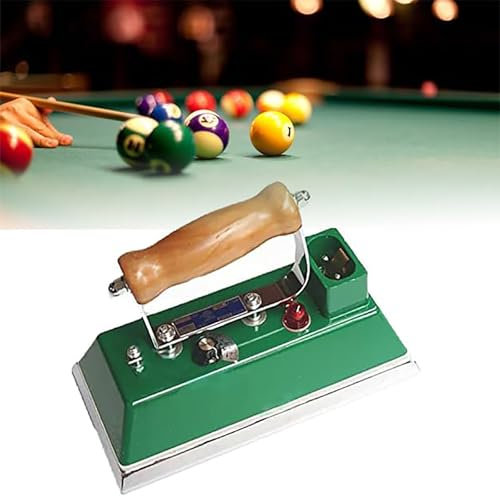 HmLotd Fer à Nappe, Fer à Repasser pour Table de Billard à température réglable, régulateur de température avec poignée en Bois Massif et Plaque de Protection pour éviter Que Les Objets