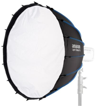 Amaran Light Dome 90, 3ft(90cm) Large Circular Bowens Mount Softbox w/Quick-Release Design, 16-Sided Natural Light Modifier for Group Shots, Interviews, & Studio Setups, Compatible with amaran Lights