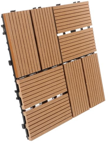 Housoutil Piastrelle Autoassemblanti Ad Incastro Per Pavimenti Terrazze Patii Balconi Design Permeabile Allacqua