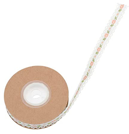 SEWOART 2St Schleife Spitze zum Basteln Satinband Quaste Spitzenbesatz zum Nähen wickeln ribbon bandfeile Geschenkverpackungsband dekobänder dekoratives Band Feiertagsband Polyester Weiß