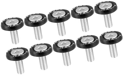 A ABSOPRO 10pcs Fender Washer Bumper Washer M6 Bolts Engine Bay Dress Black Item Replacement