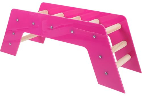 Kisangel Papagei Spielzeug Treppenleiter Vogel Spielzeug Für Nymphensittich Sittich Spielzeug Vogel Brücke Holzleiter Haustier Training Spielzeug