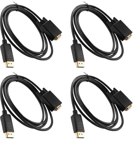 ISKDJBJG 4X DisplayPort A VGA Cable (Cable DP A VGA) 6 Pies