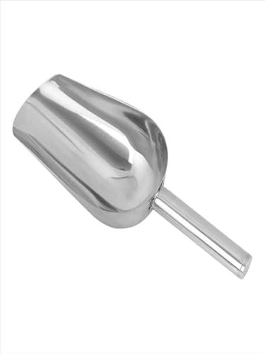 Ice Scoops Stainless Steel, Stainless Steel Scoop, Ice Scoop, Scoops for Food, Metal Scoop, Stainless Steel, Metal Ice Scooper for Ice Maker Ice Shovel Coffee Bean Sweet Candy Food Scoops (10IN)