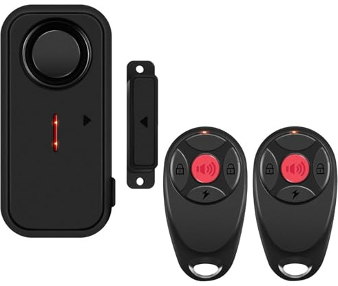 Mengshen Tür Alarm beim Öffnen mit 2 Remote Window Sensor Anti-Diebstahl | Home Security, Alarm System, Für Haus Wohnung Garage Pool