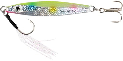 SeaBuzz Pilker 5.5cm 16g Realistisch Fischköder mit Angelhaken - Hochseeangeln & Meeresangeln - Hornhecht Makrelen Forelle Köder - Raubfisch Köder - Meerforelle - Angeln Kunstköder – Angelköder (102)