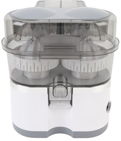 Generic Máquina Eléctrica de Jugo de Cítricos, Exprimidor Eléctrico de Doble Cabeza de 100W para el Hogar (WHITE)