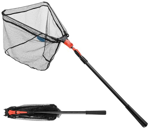 SANLIKE Red de Pesca de 250 cm, Red de Nailon Duradera, Accesorio de Pesca para Adultos