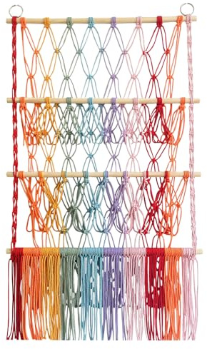 Generico Organizer zum Aufhängen an der Tür | 3 Ebenen Boho Design Wand-Organizer für Spielzeug | Für Kinderzimmer Ecke Haus Nachttisch Familie Schrank Playroom Jugendliche