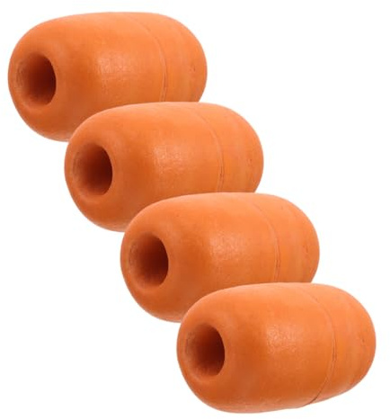 TOYANDONA PVC Schwimmkugeln mit Hoher Sichtbarkeit und Wellenbeständigkeit 4 Stück Angler Zubehör für Fischernetze in Aquakultur und Salzwasser