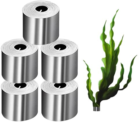 Solvica 5pcs Aquarium Plants Live Weights for Fish Tank,0.5 * 3000mm Aquarium Plant Holder, Bendable Metal Plant Anchors for Live Plants Prevents Floating