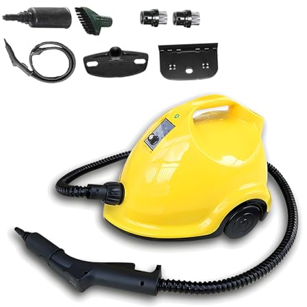 Genérico Limpiador A Vapor De Alta Presión De 1800 W, Tanque De Agua De Gran Capacidad De 2 L, Accesorios Multifuncionales 6 En 1, Esterilización A Alta Temperatura De 110 ℃