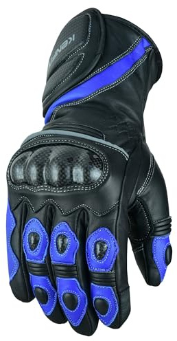 Kenfit Motorbike Gloves in Leather Motorcycle Armoured Gloves Men Women