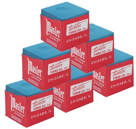 12 Piezas Tiza de Palo de Billar Antideslizante,Tizas de Billar Azules, para Mejorar Precisión y Durabilidad, para Todos los Niveles de Juego, Fáciles de Transportar y Almacenar, Tiza para billar
