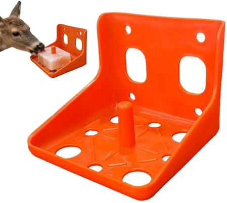 Porta Bloques de Sal para Ganado Recipiente Contenedor De Minerales | Dispensador De Minerales Para Ganado Vacas Ciervos Cabras Ovejas Para Lamer Y Comer En Granja O Patio
