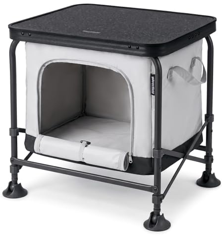 Westfield Outdoors Modulor I+, Campingschrank Faltbar, Campingküche Klappbar mit Tragetasche, Faltschrank Klappschrank viel Stauraum Tragbar für Camping, Balkon, Terrasse