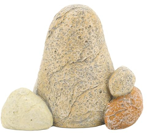 DUNSBY Fake Rocks Simulated Rock Key Storage Box, Resin Decorative Stone Ornament, Suitable For Gardens Or Flower Beds
