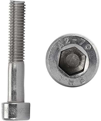 Zylinderschrauben mit Innensechskant M4x80 mm Edelstahl (2 Stück) DIN 912 Zylinderkopf Edelstahlschrauben FASTON®