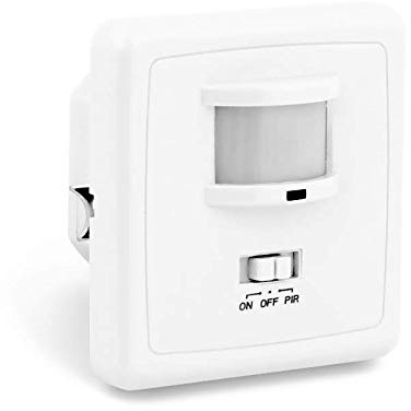 Détecteur de Mouvement PIR S1 encastré intérieur, adapté aux LED, Montage Mural boîtes 60mm boîte Creuse 68mm, capteur IR programmable portée 9m/160