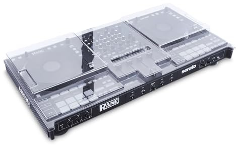 Decksaver Schutzhülle für Rane Four – Super-robuster Polycarbonat-Schutzdeckel in rauchklarer Farbe, hergestellt in Großbritannien – die Wahl der DJs für unschlagbaren Schutz