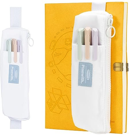 Piccolo astuccio per matite, portapenne per quaderno, custodia per penne con fascia elastica regolabile, astuccio per penne per diari, astuccio sottile per matite borsa per trucchi che contiene più