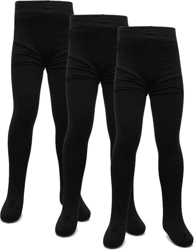 A2Z 4 Kids Girls Thermal Tights Pack Of 3 Cosy Winter - Thermal Tights Black 3 Pack 5-6