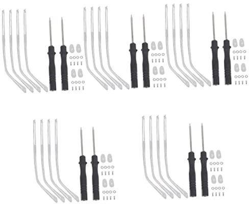 Healvian 10 Sets Universal-ersatzbügel Für Brillen Metall-brillenbügel Für Sonnenbrillen Bequemes Ersatz-zubehörset Für Brillenteile